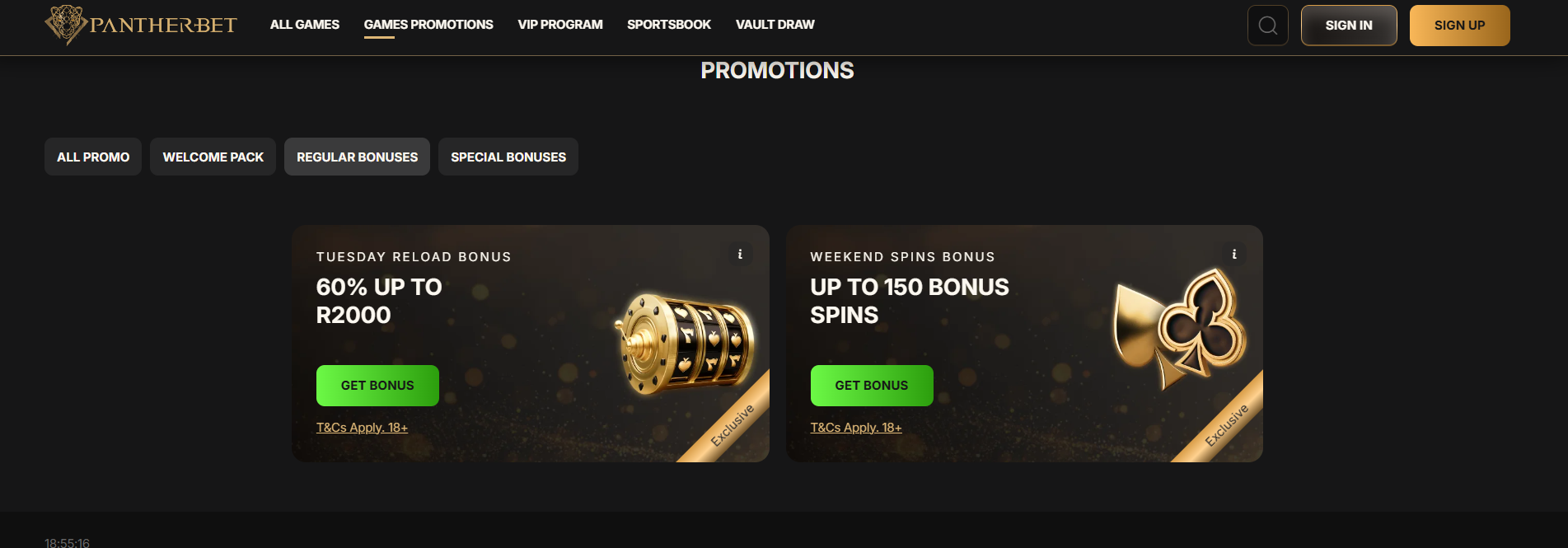 Pantherbet Regular Bonus