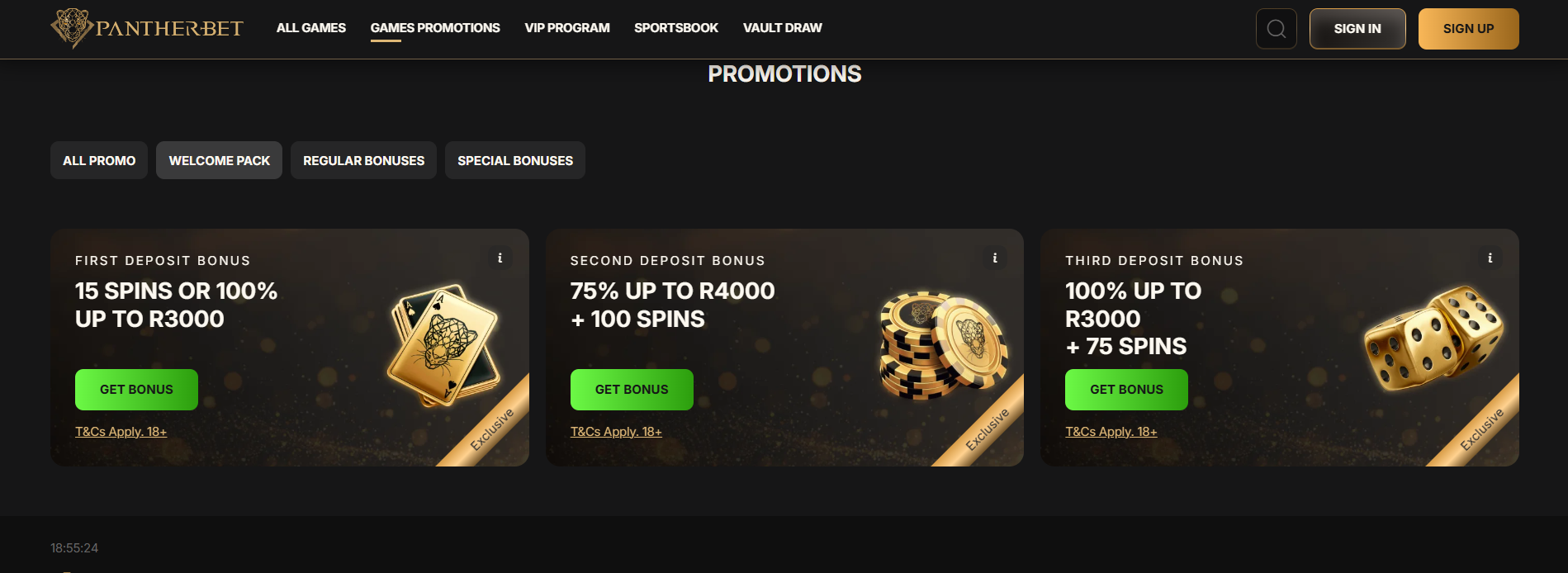 Pantherbet Welcome Bonus